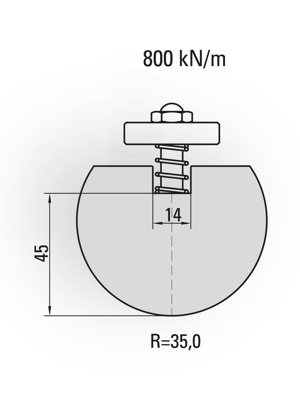 Artikelbild Radienwerkzeug, R=35,0mm, H=45,0mm